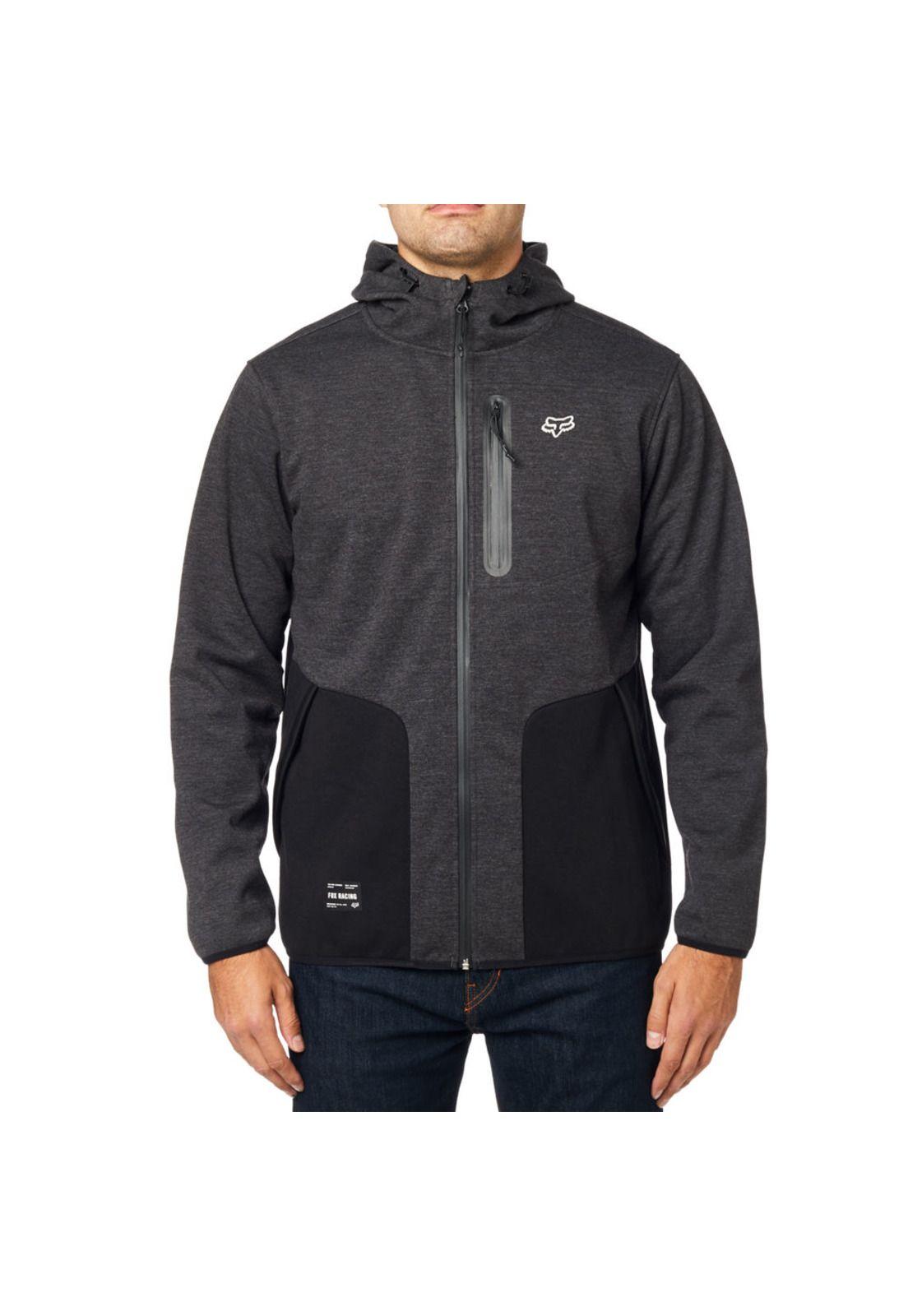 Poleron Lifestyle Barricade Softshell Negro Fox-0