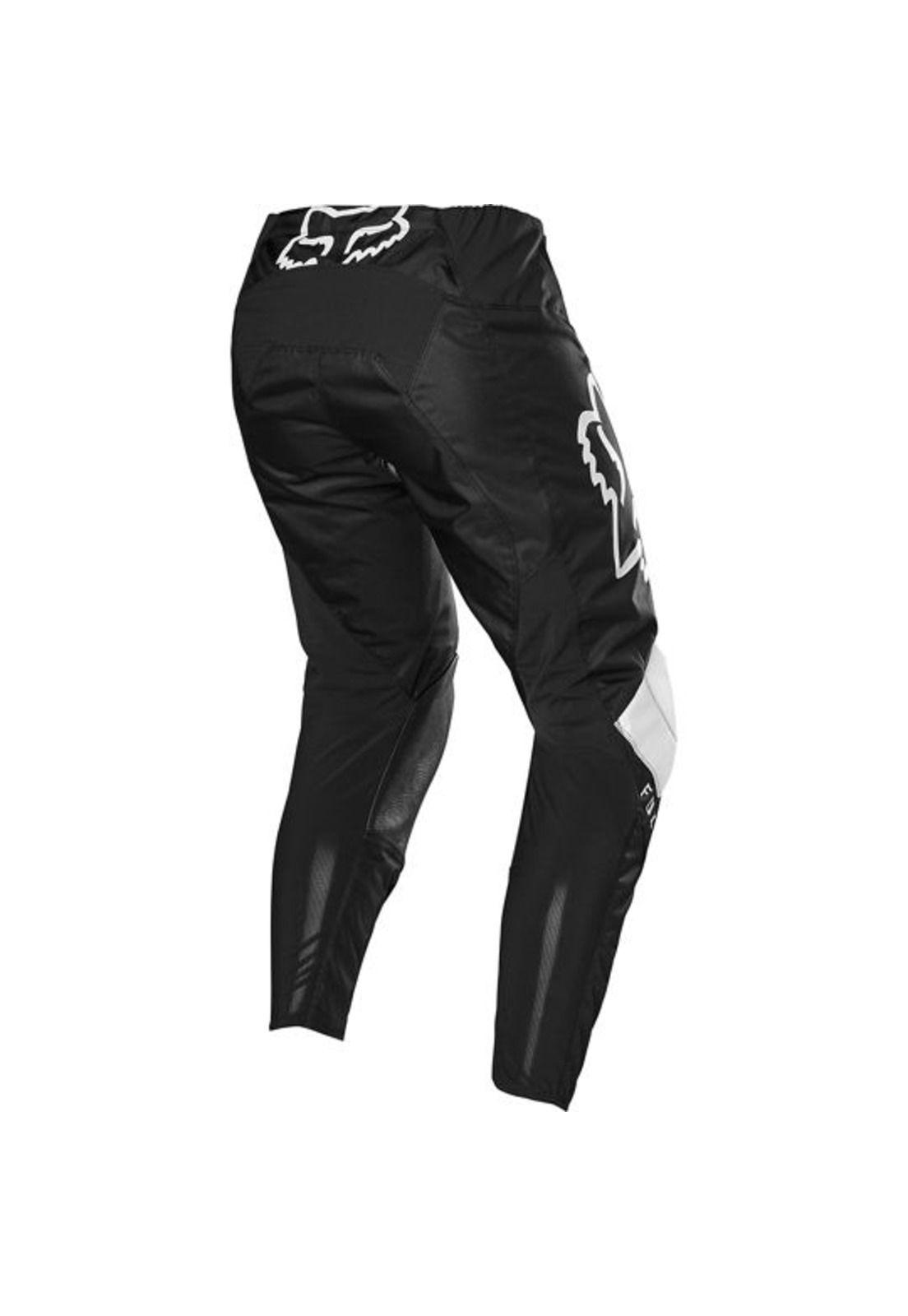 Pantalon Moto Niño 180 Prix Negro/Blanco Fox-2