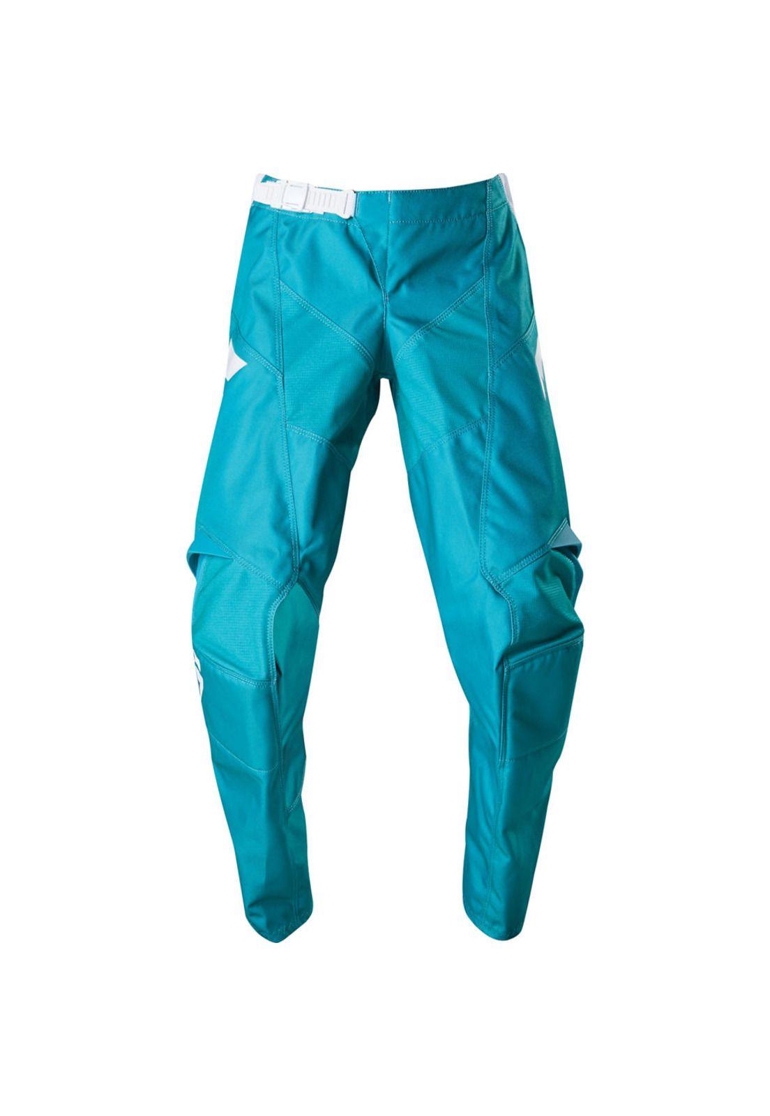 Pantalon Moto Niño White Race Verde Shift-0