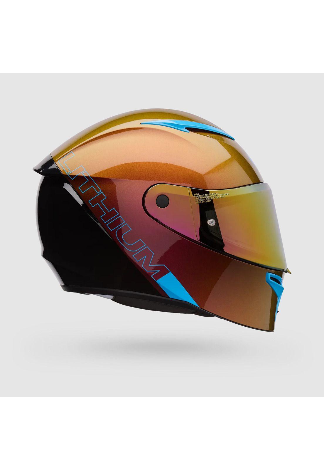 Casco Moto Calle Lithium Mips Plus Delta Amarillo/Naranjo Bell-0
