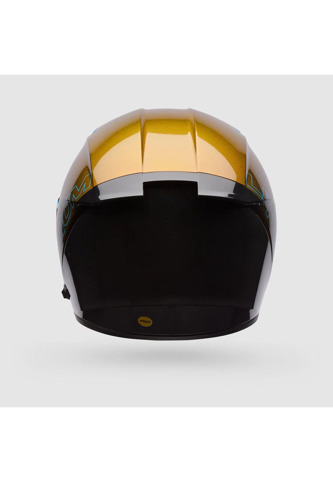 Casco Moto Calle Lithium Mips Plus Delta Amarillo/Naranjo Bell-2