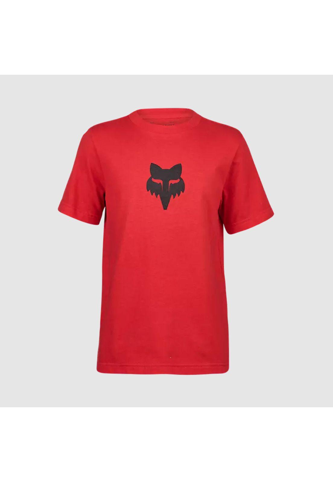 Polera Lifestyle Niño Legacy Rojo/Negro Fox-0