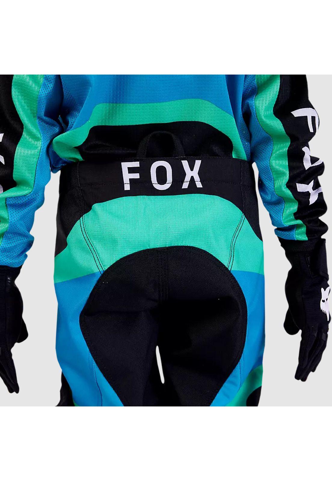 Pantalon Moto Infantil 180 Ballast Negro/Azul Fox-1