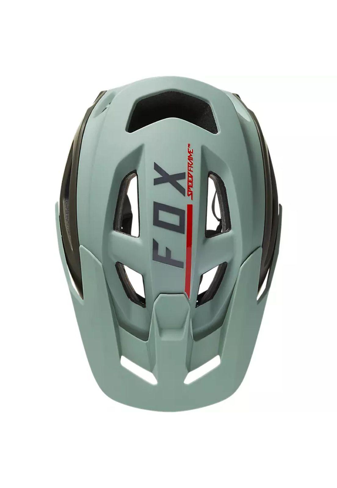 Casco Bicicleta Speedframe Pro Blocked Verde Fox-2