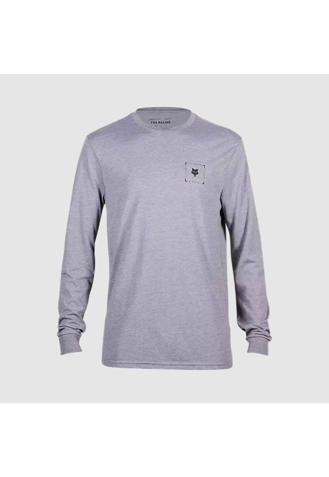 Polera Lifestyle Boxed Future Manga Larga Gris Fox-2