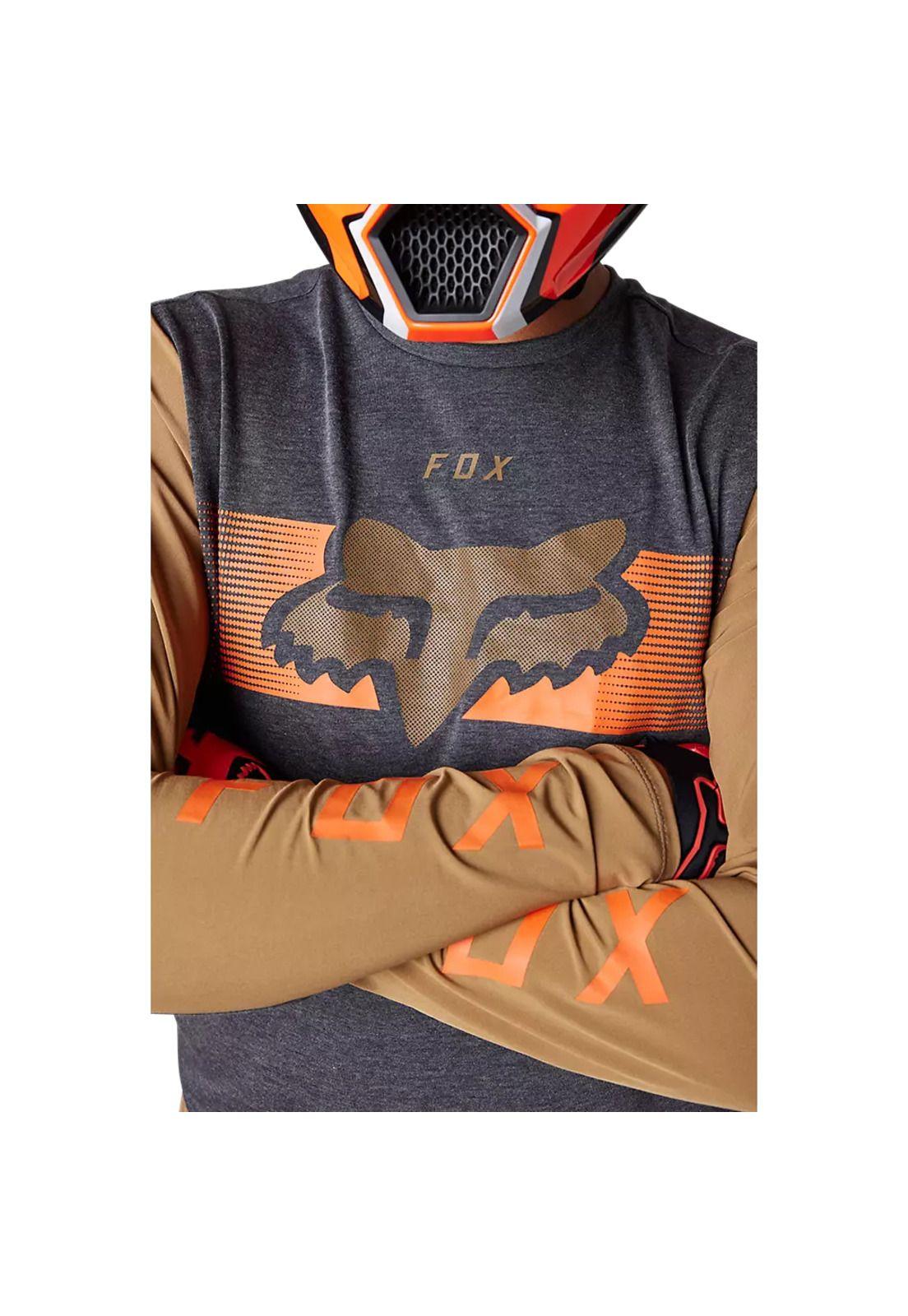Polera Moto Ranger Offroad Cafe/Gris Fox-3