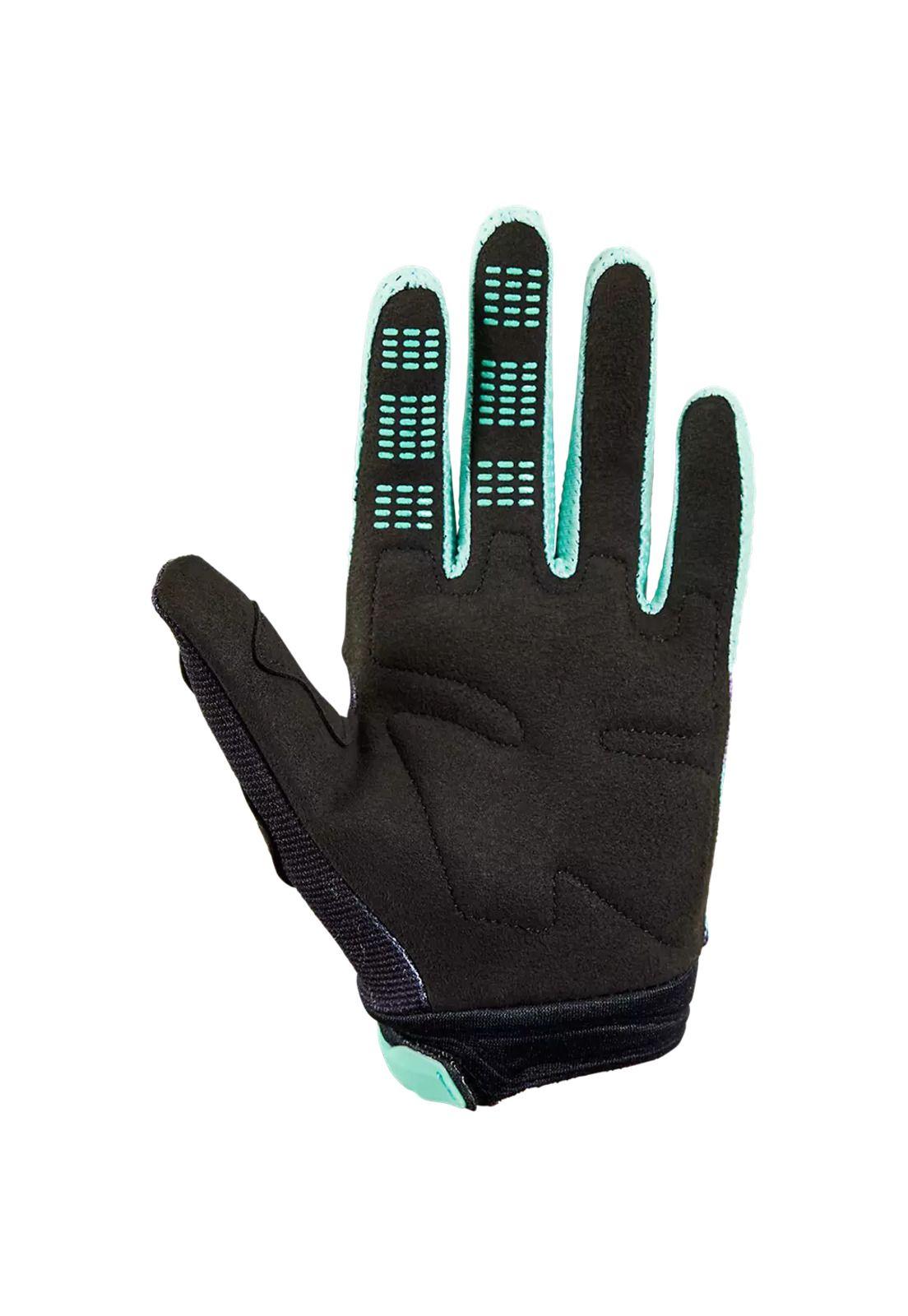 Guantes Moto Niño 180 Toxsyk Negro/Morado Fox-1
