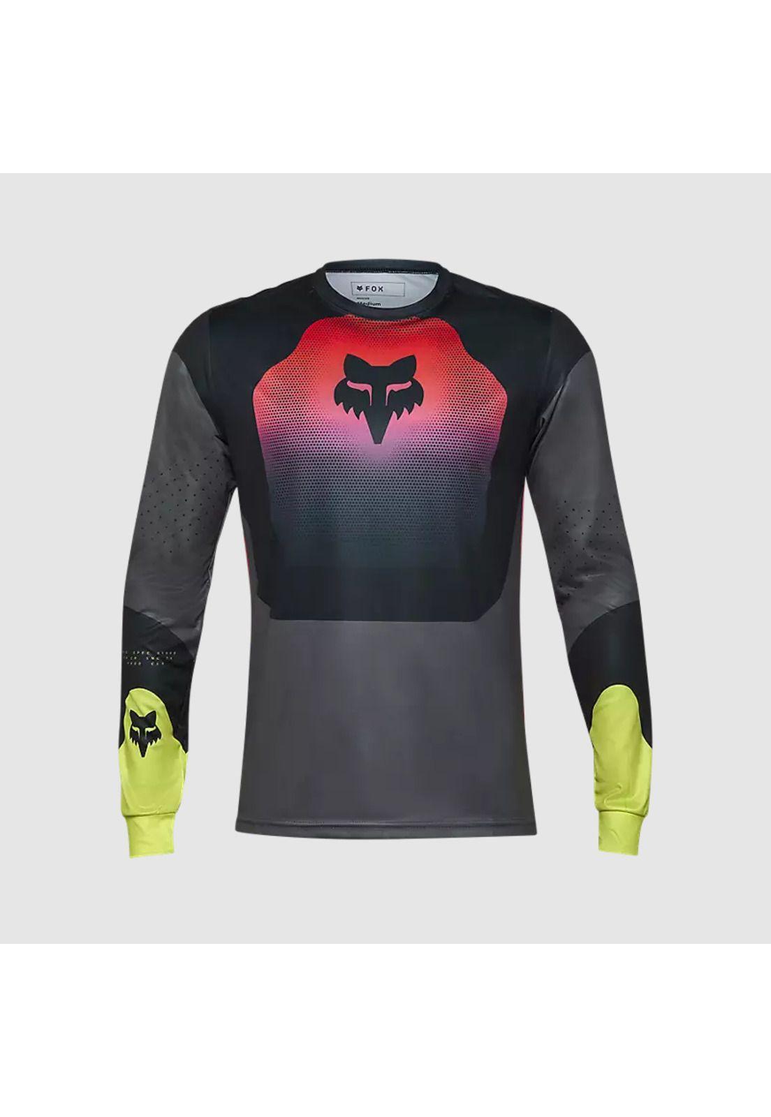Polera Moto Ranger Revise Negro/Rosado Fox-1