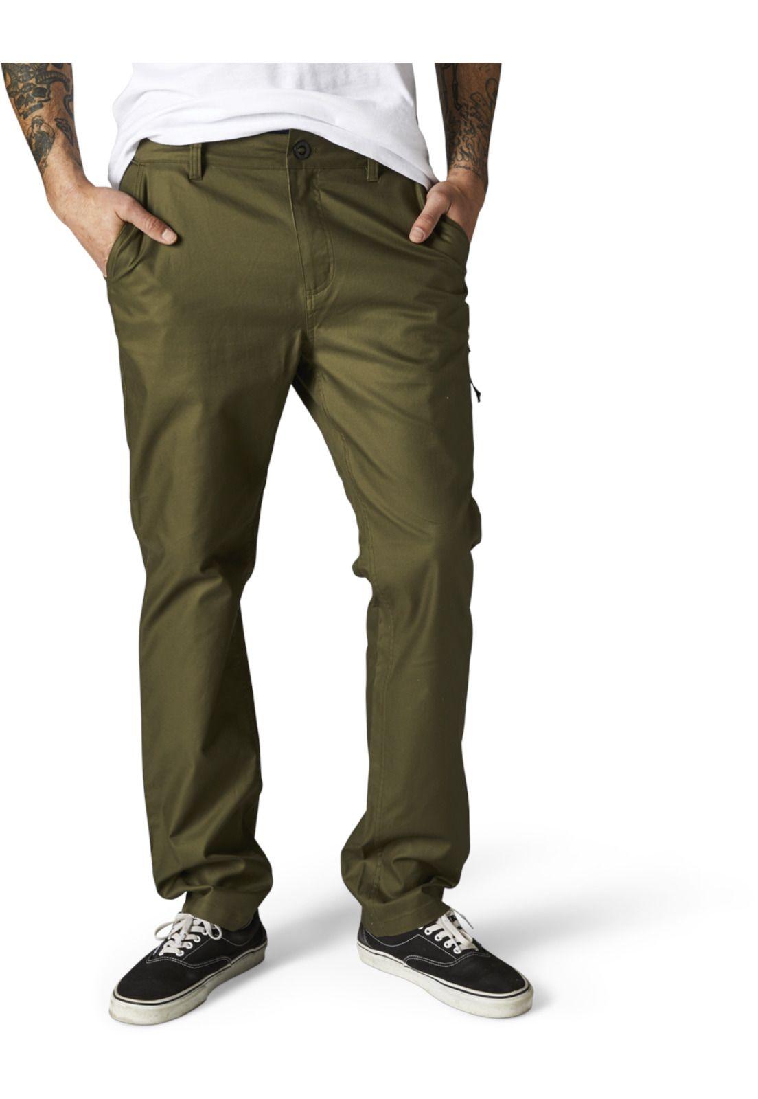 Pantalon Lifestyle Essex Stretch Verde Fox-2