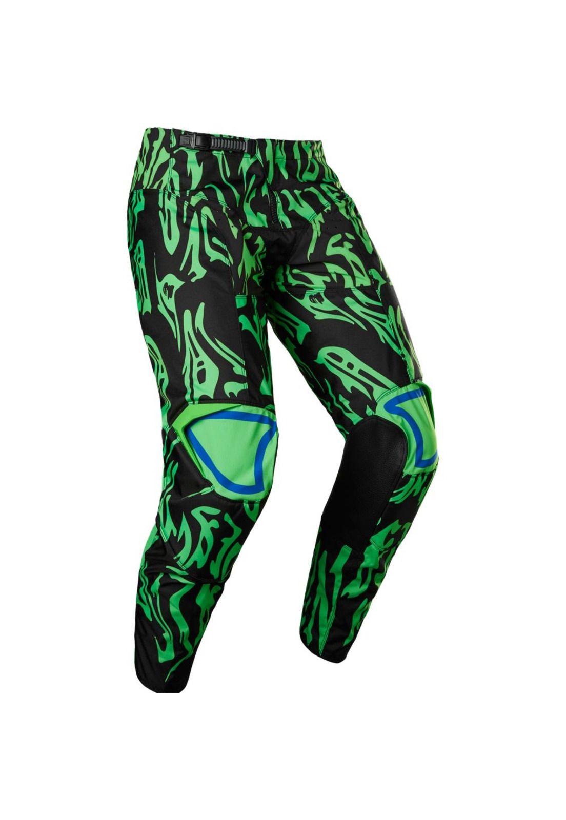 Pantalon Moto 180 Peril Verde Fox-0