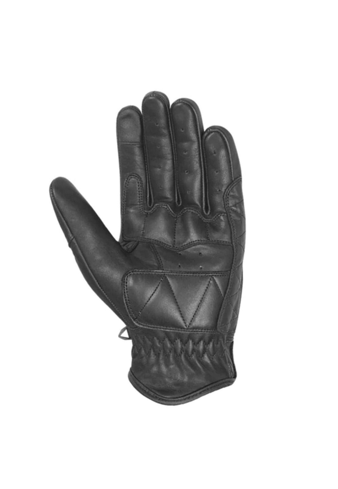 Guantes Moto Calle Retro Negro KMZ-1