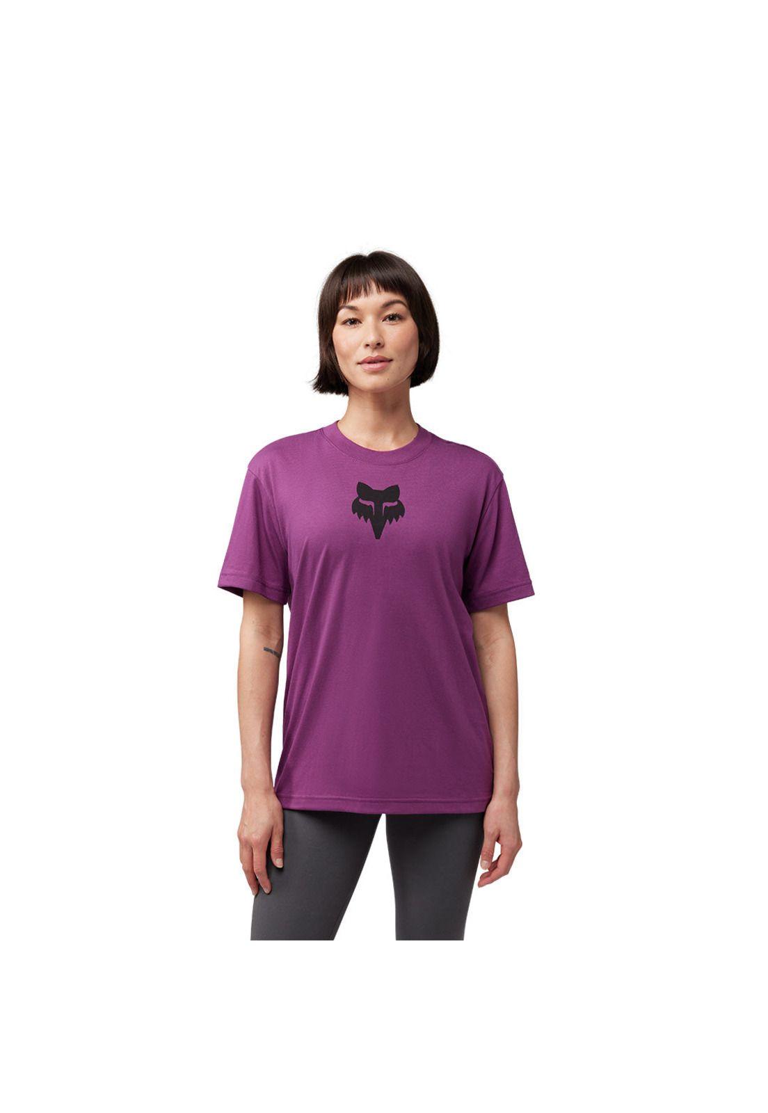 Polera Lifestyle Mujer Head Morado Fox-0