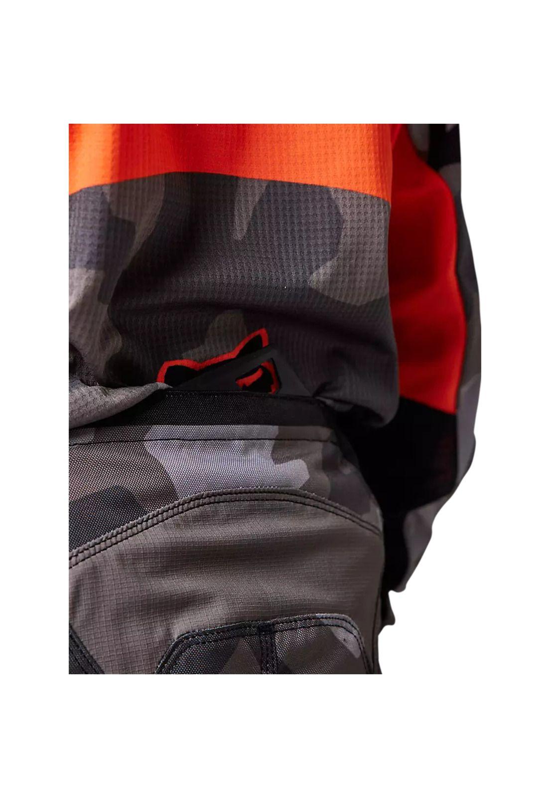 Pantalon Moto Niño 180 BKNR Camo Gris/Naranjo Fox-2
