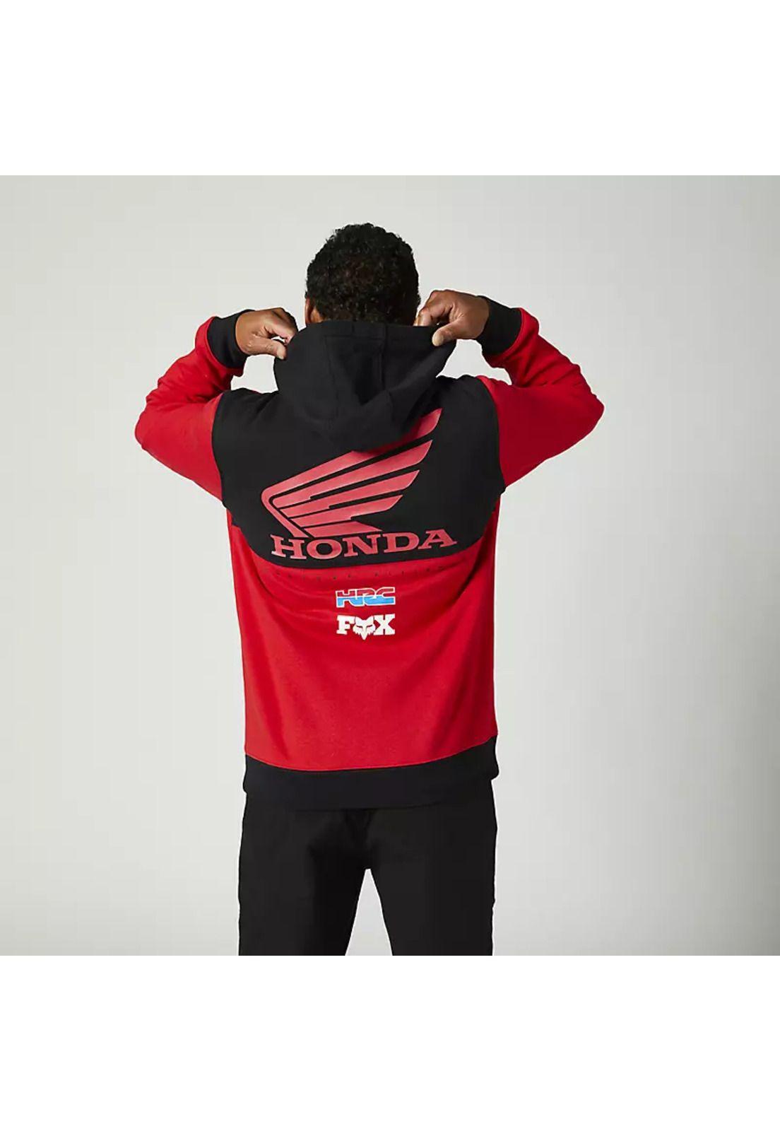 Poleron Lifestyle Fox Honda Wing Rojo Fox-1