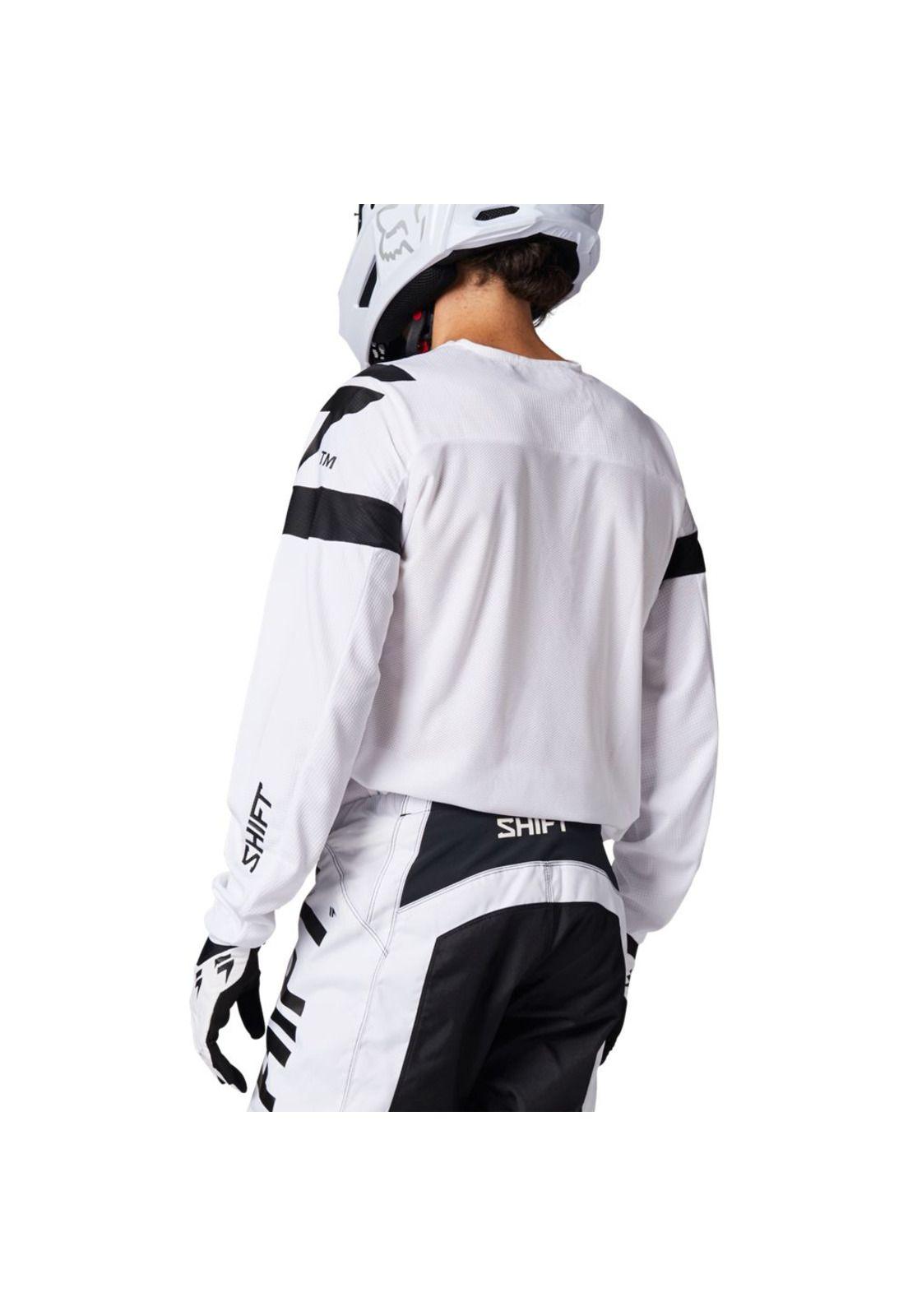 Polera Moto Whit3 Label Void Blanco/Negro Shift-1