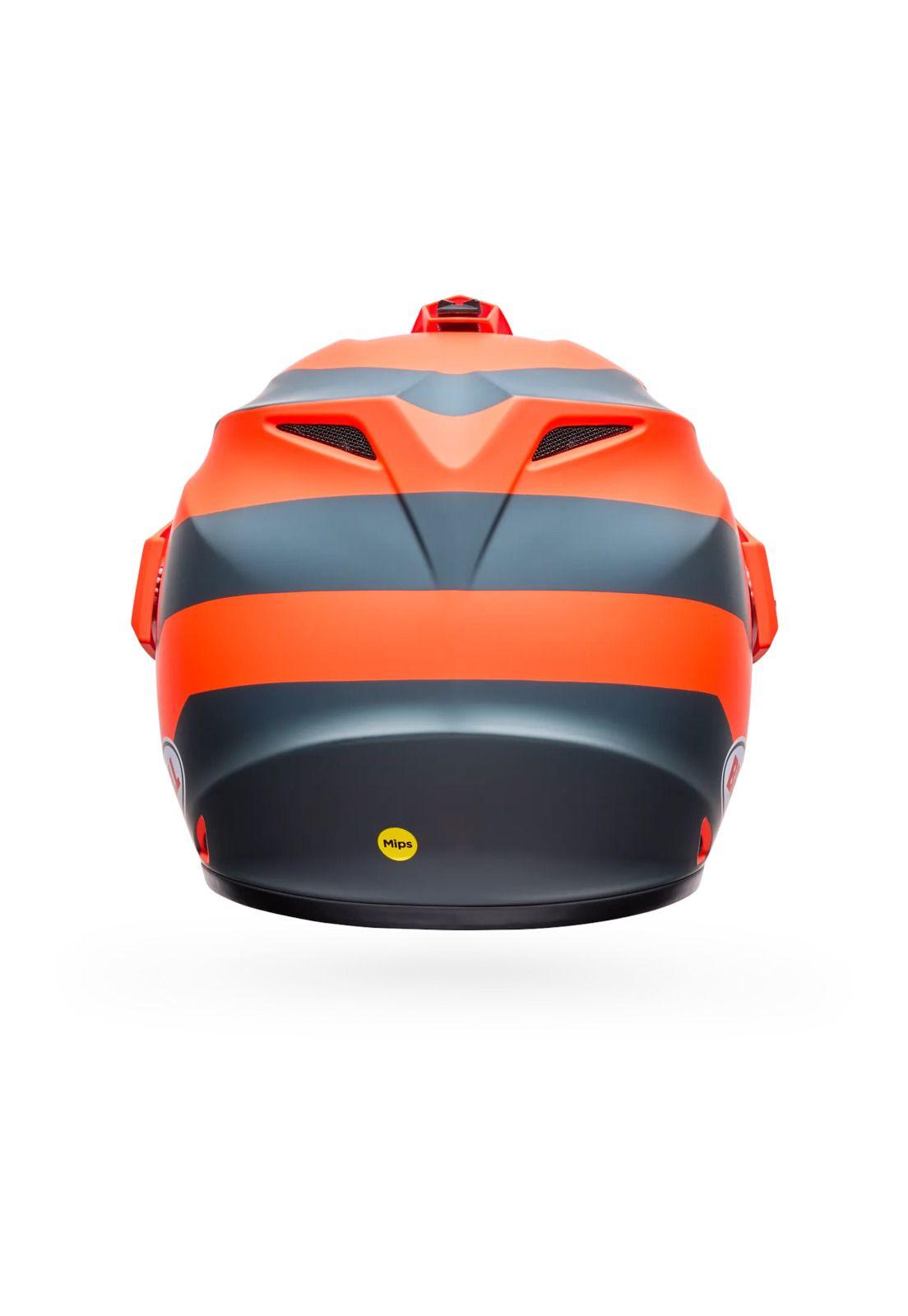 Casco Moto Calle MX-9 ADV Naranjo Bell-3