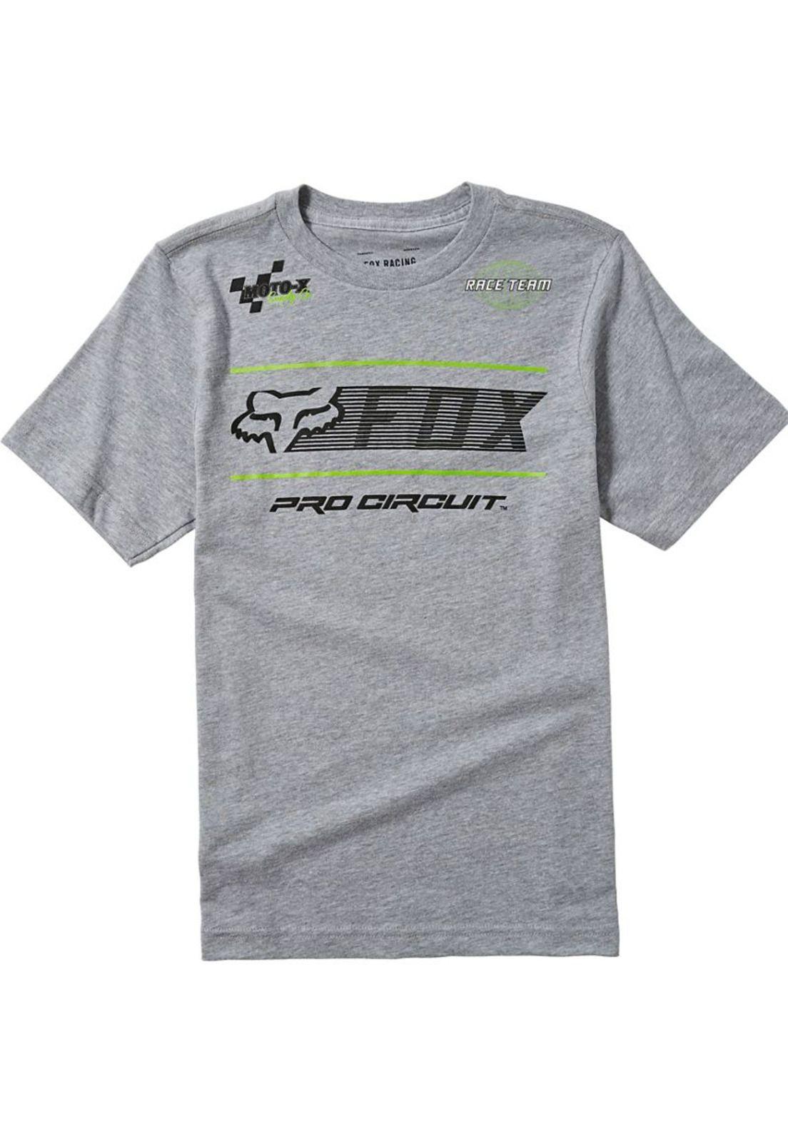 Polera Lifestyle Niño Pro Circuit Gris Fox-0