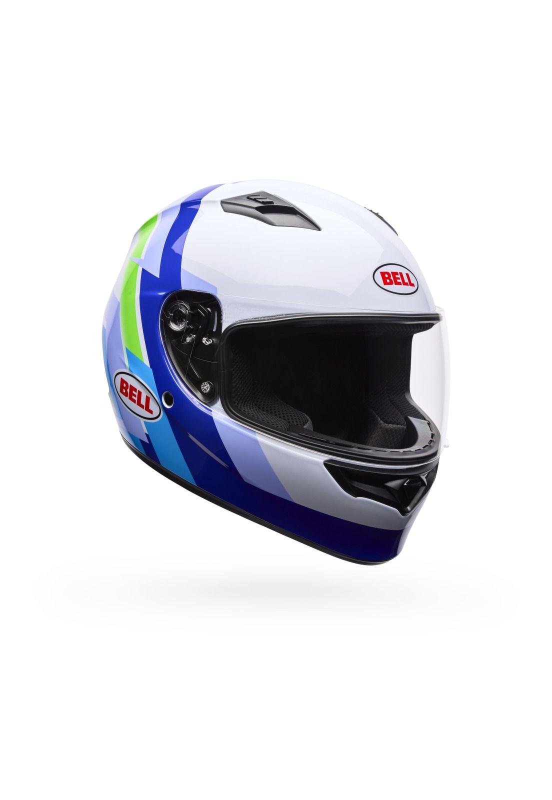 Casco Moto Qualifier Vibe Azul/Blanco Bell-0
