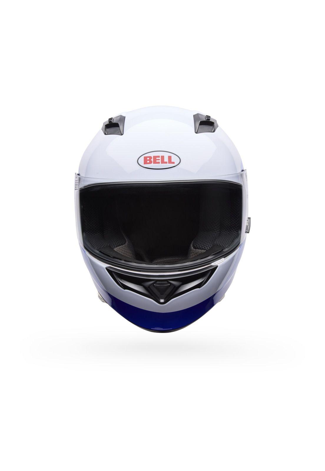 Casco Moto Qualifier Vibe Azul/Blanco Bell-2