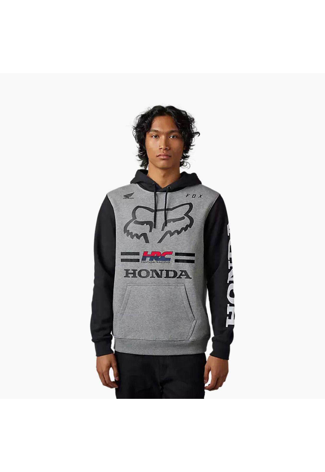 Poleron Lifestyle X Honda Gris Fox-0