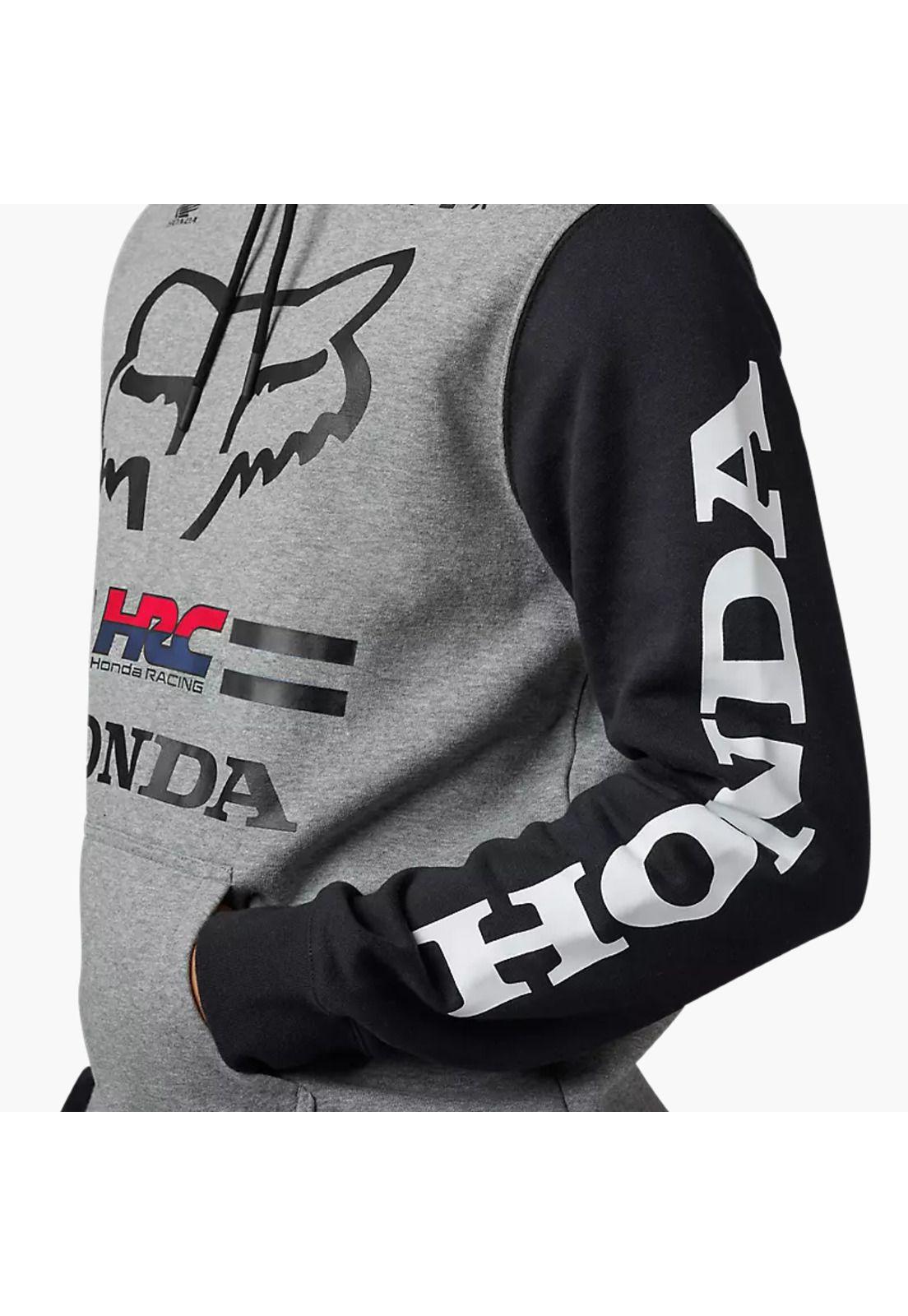 Poleron Lifestyle X Honda Gris Fox-3