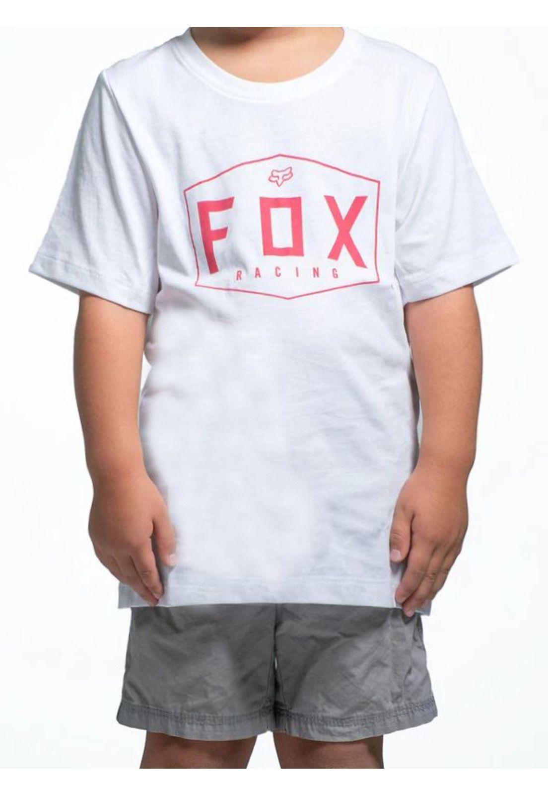 Polera Lifestyle Niño Crest Blanco Fox-0