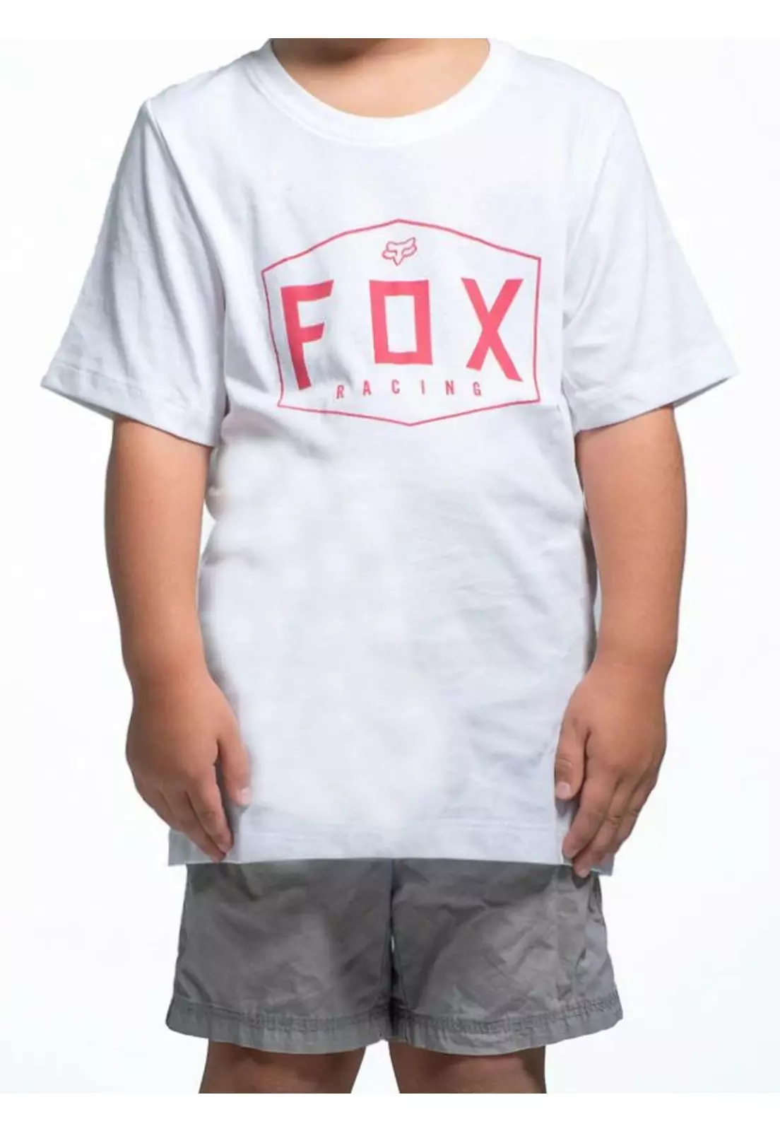 Polera Lifestyle Niño Crest Blanco Fox-2