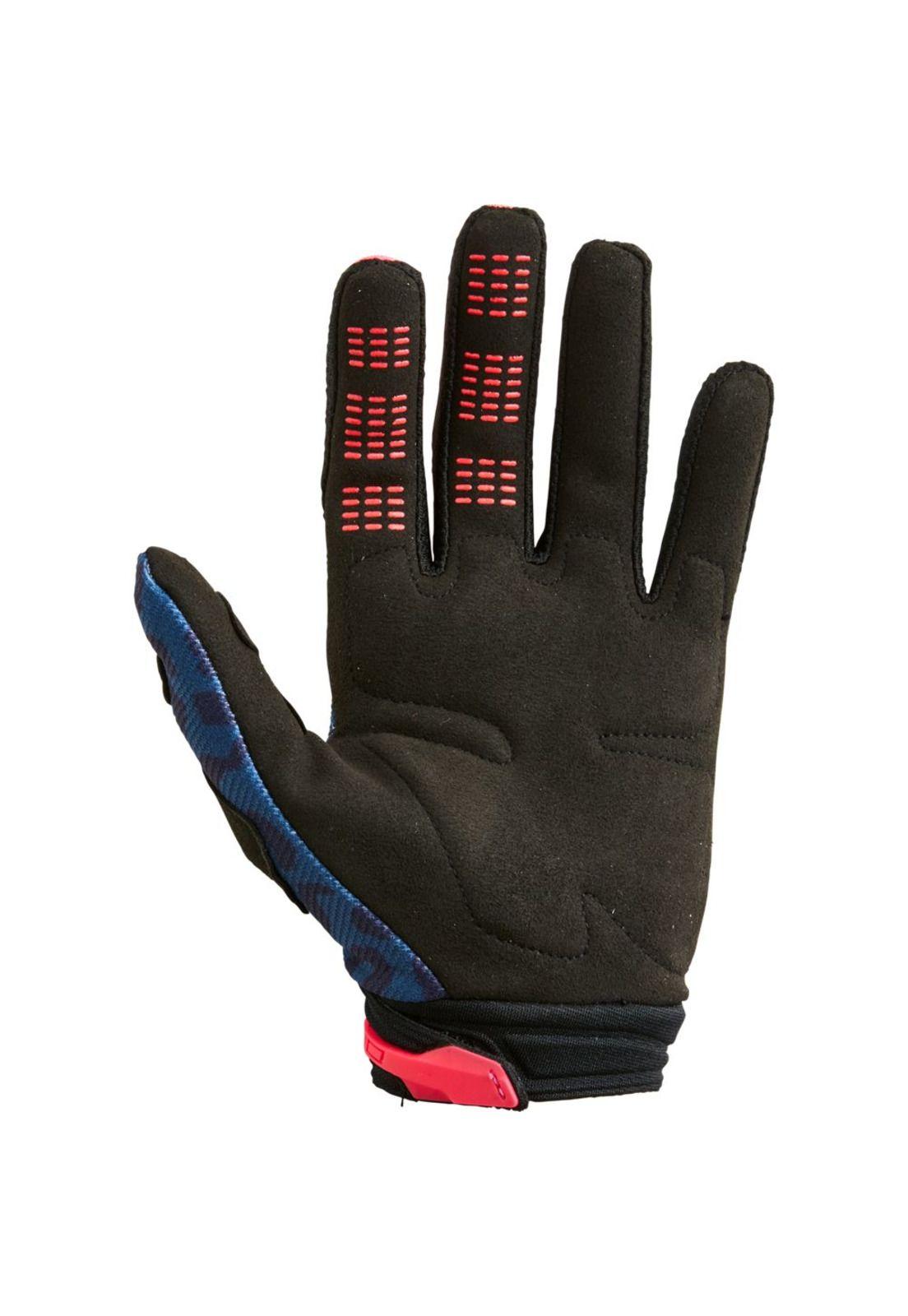 Guantes Moto Mujer 180 Skew Azul Fox-1