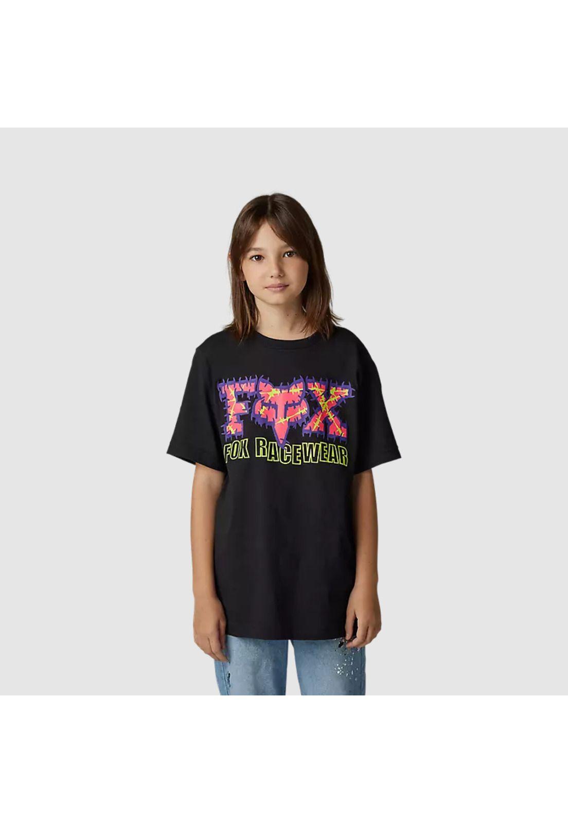 Polera Lifestyle Niño Barb Wire II Negro Fox-0