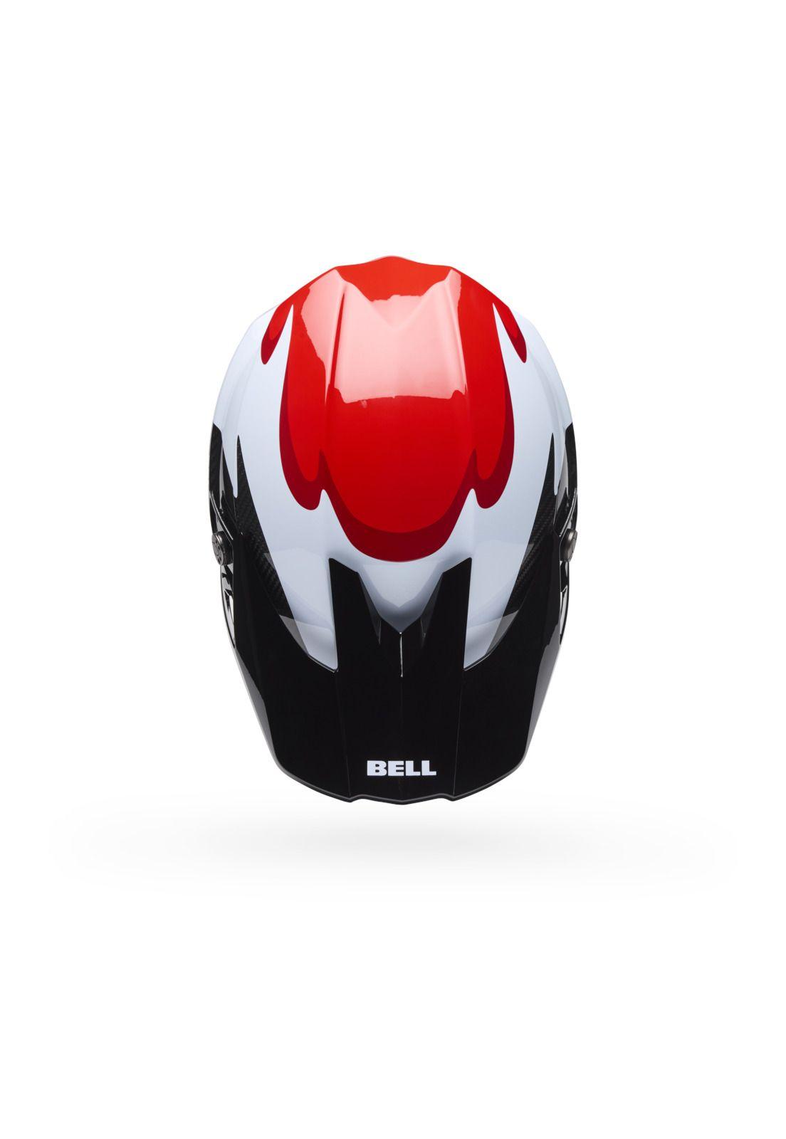 Casco Moto Spherical Moto-10 Rojo/Negro Bell-2