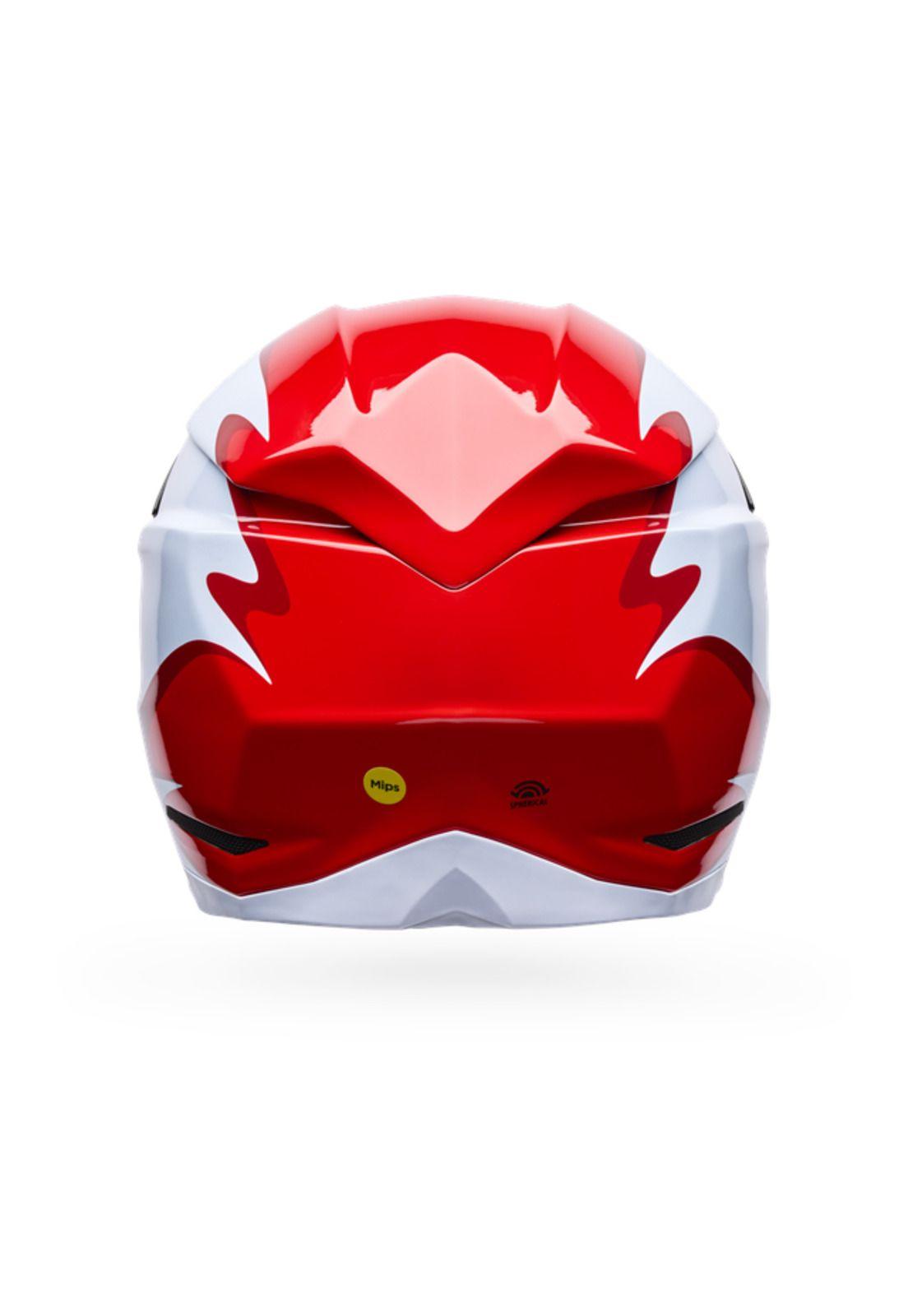 Casco Moto Spherical Moto-10 Rojo/Negro Bell-3