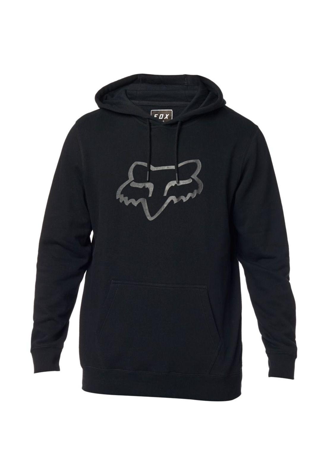 Poleron Lifestyle Canguro Legacy Foxhead Negro Fox-0