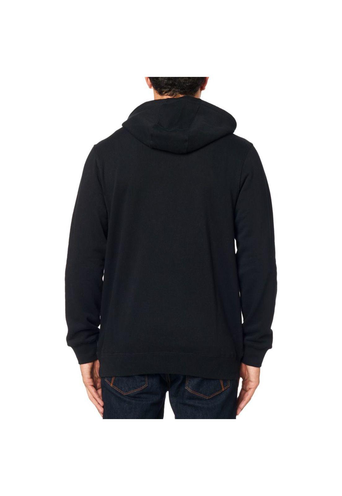 Poleron Lifestyle Canguro Legacy Foxhead Negro Fox-3