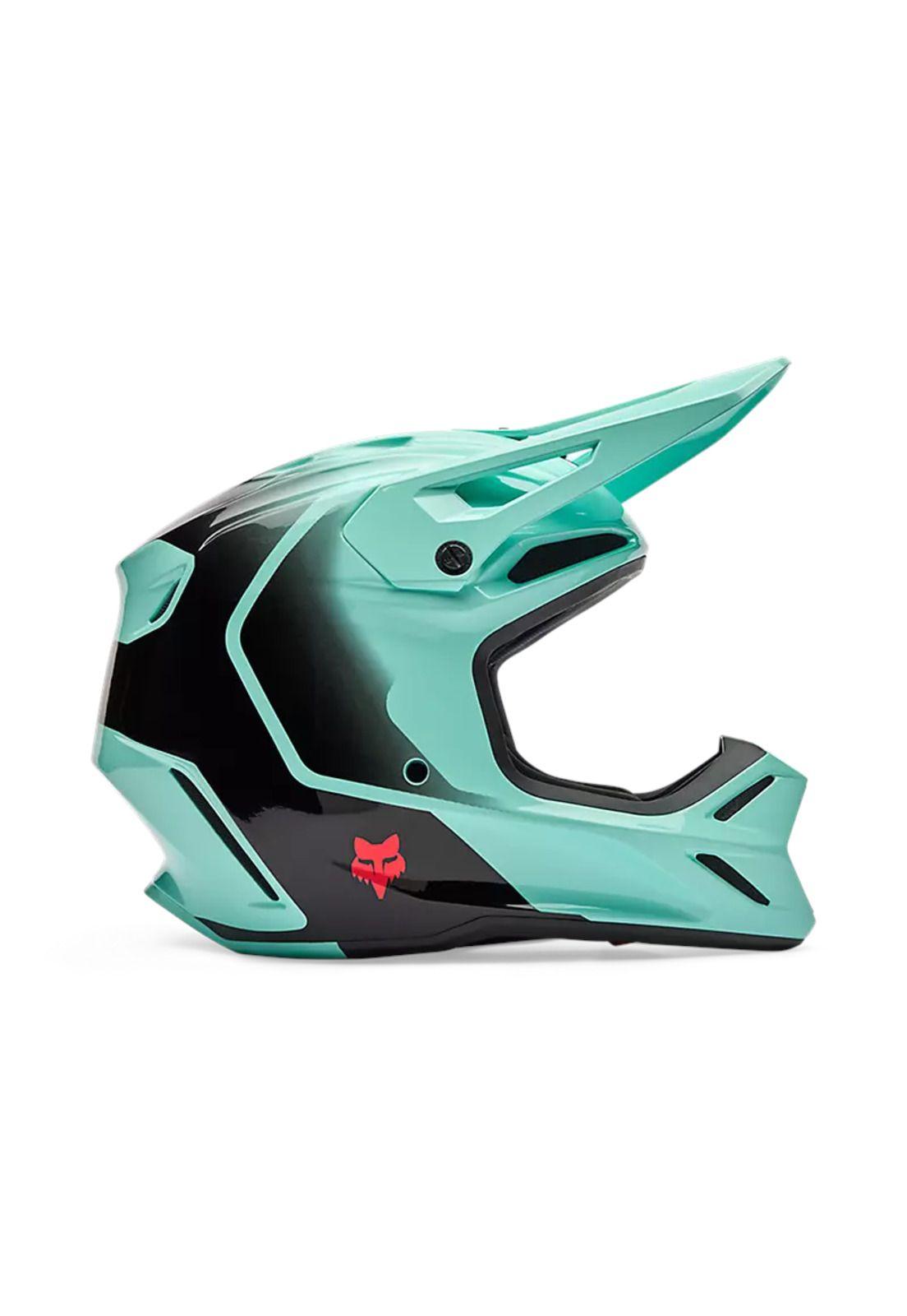Casco Moto V3 Drip Azul Fox-0
