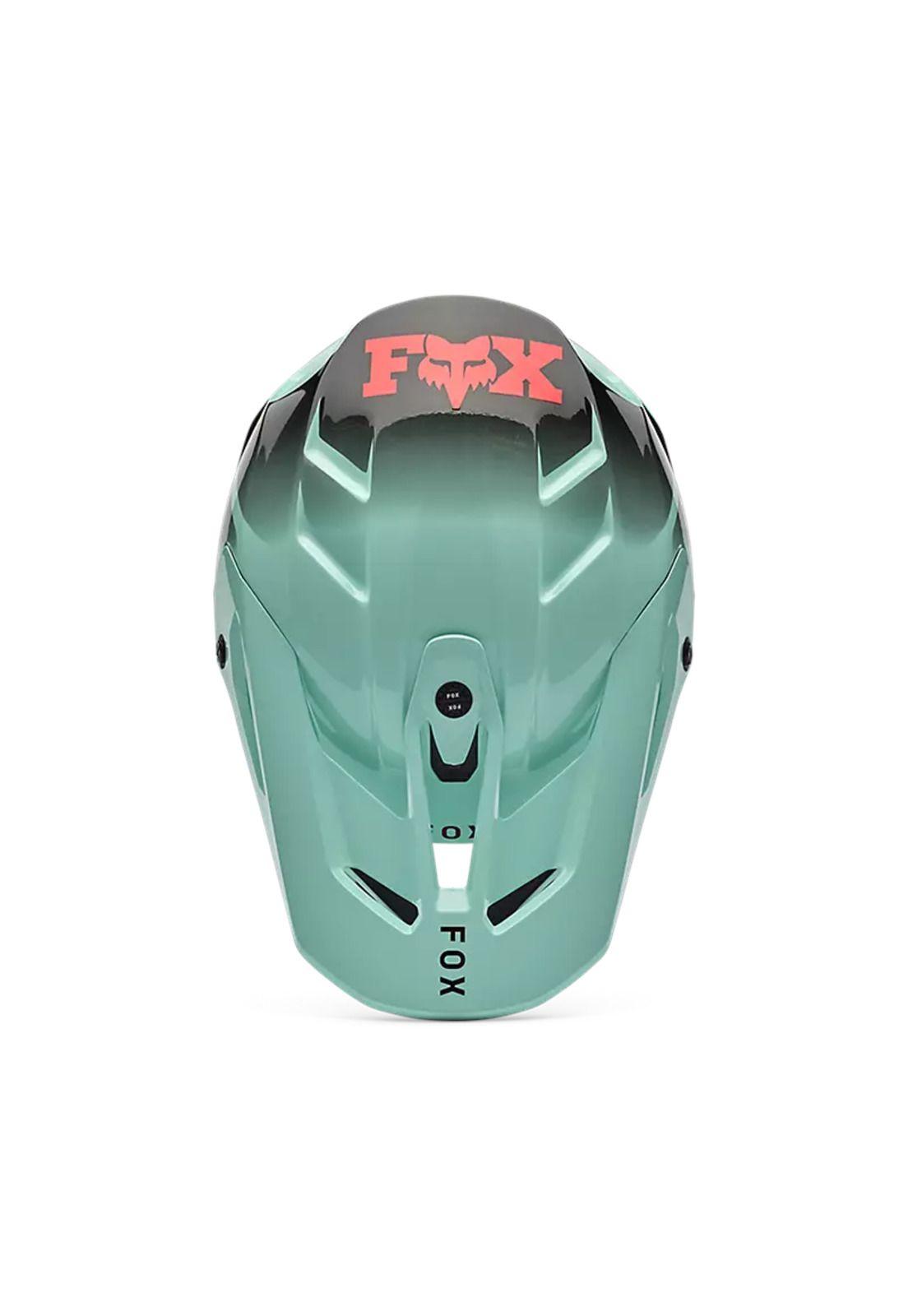 Casco Moto V3 Drip Azul Fox-3