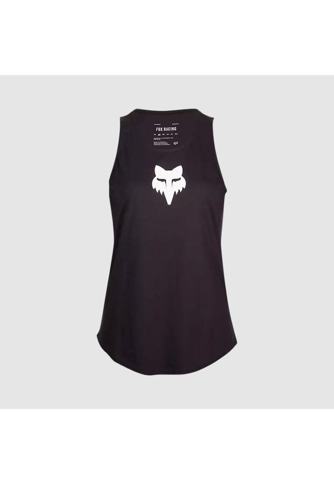 Copia de Polera Lifestyle Mujer Fox Head Negro/Blanco Fox-2