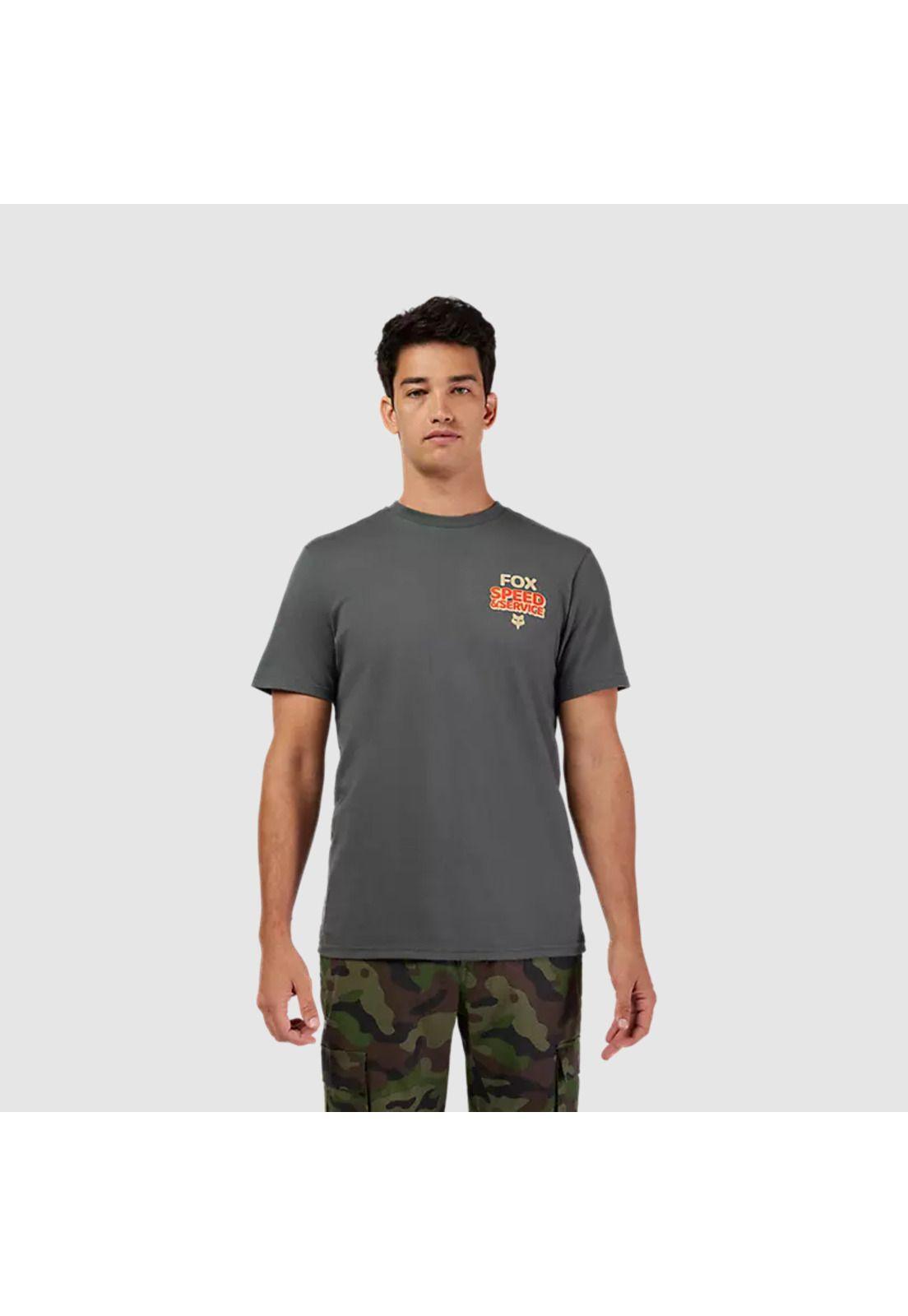 Polera Lifestyle Always Custom Premium Gris Oscuro Fox-2