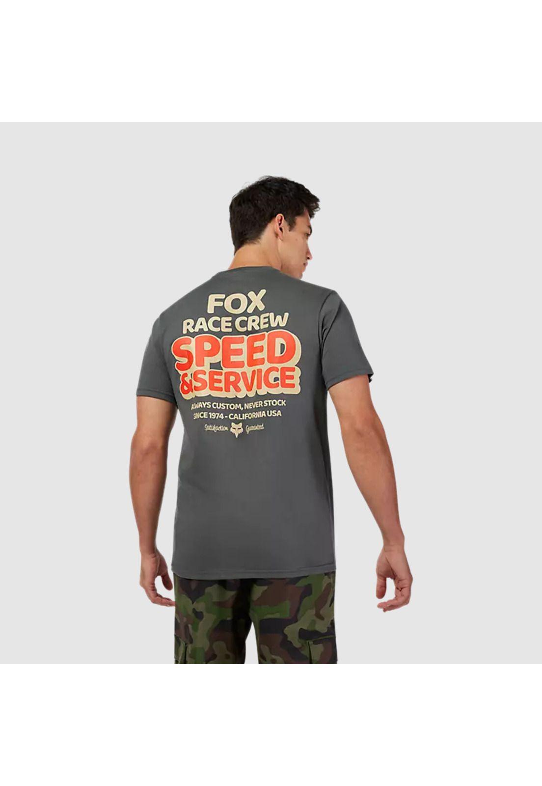 Polera Lifestyle Always Custom Premium Gris Oscuro Fox-3