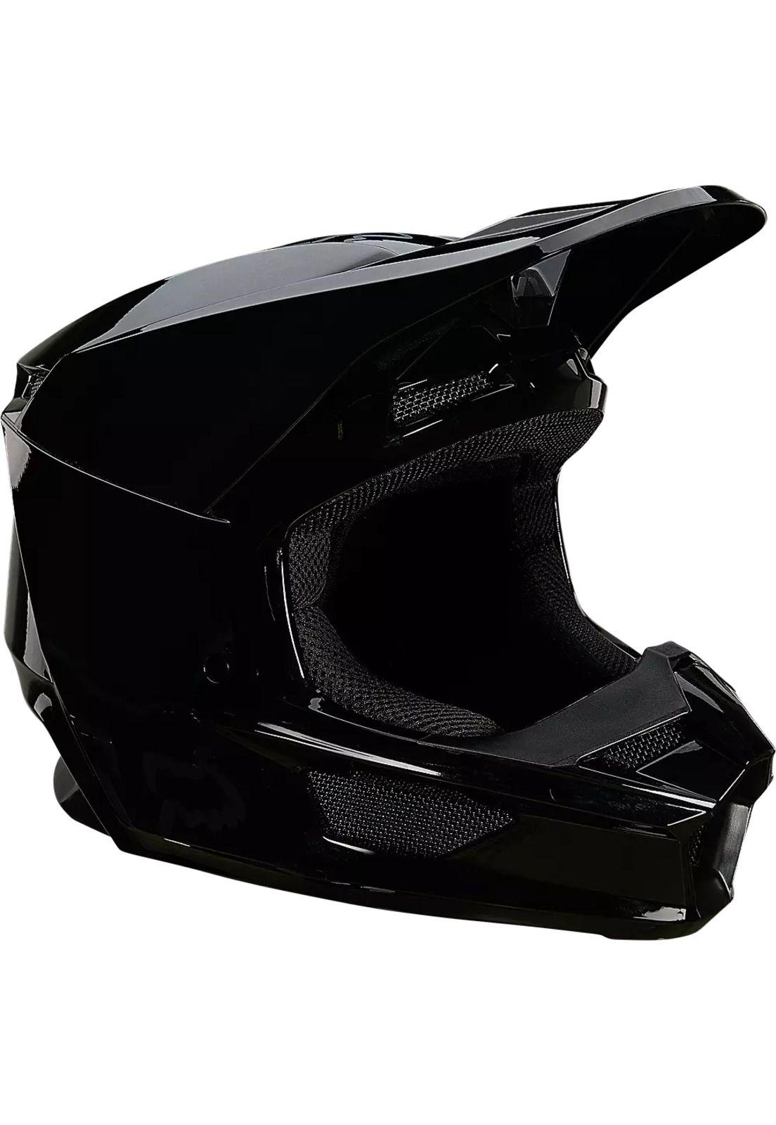Casco Moto V1 Plaic Negro Fox-0