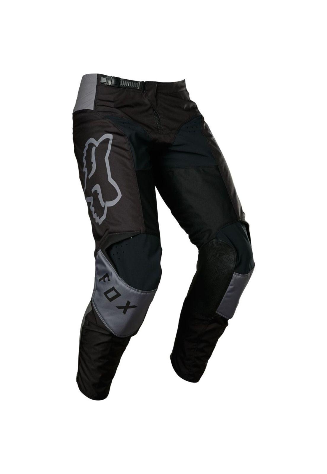 Pantalon Moto 180 Lux Negro/Gris Fox-0