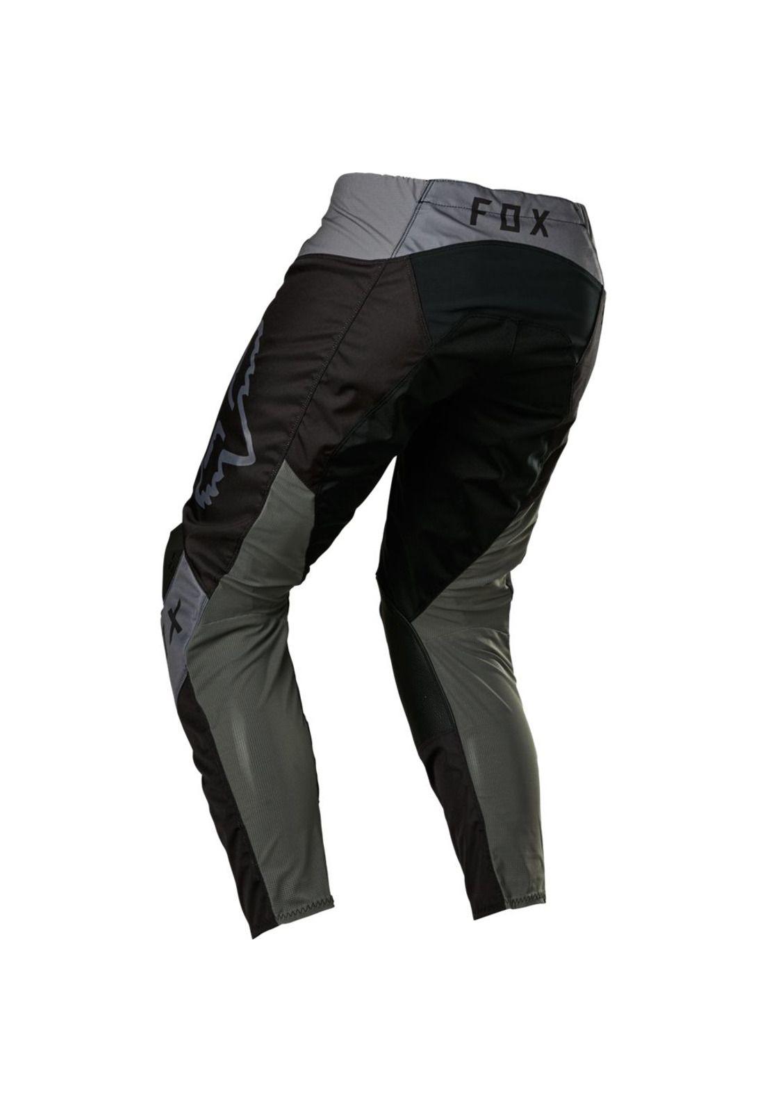 Pantalon Moto 180 Lux Negro/Gris Fox-2