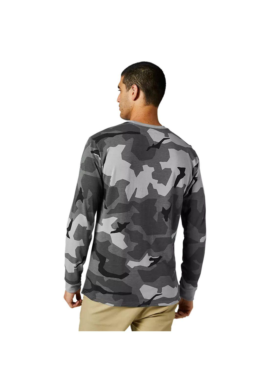 Polera Lifestyle BKNR Manga Larga Camo Negro Fox-1
