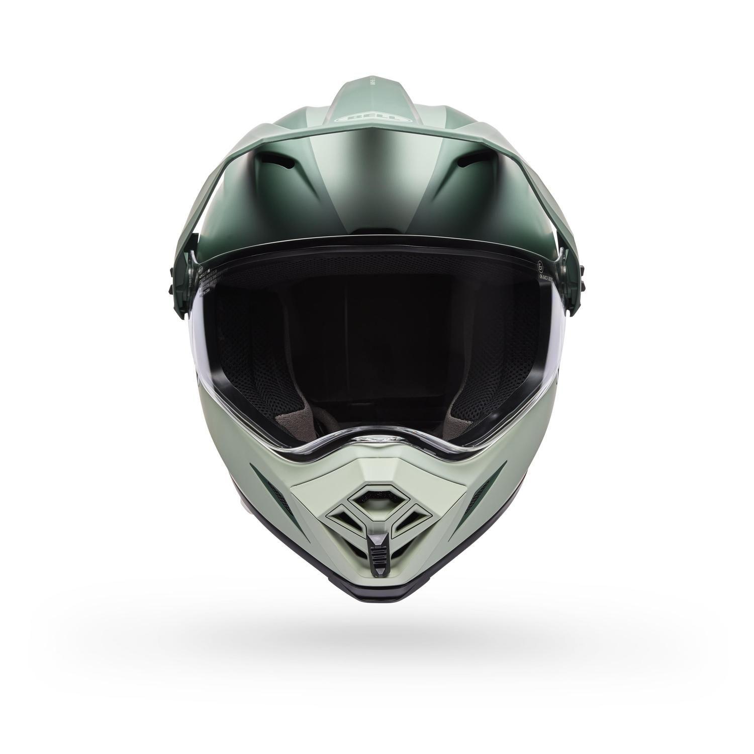 Casco Moto Calle MX-9 ADV Certificado QR Verde Bell-2