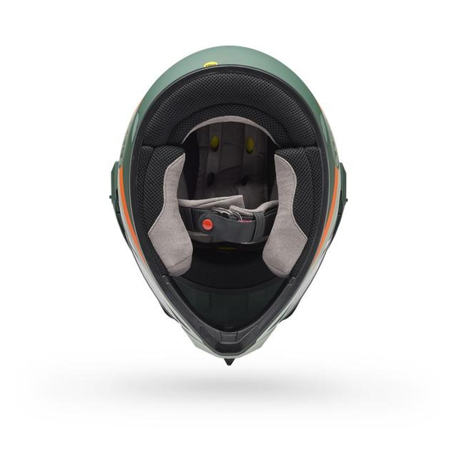 Casco Moto Calle MX-9 ADV Certificado QR Verde Bell-4