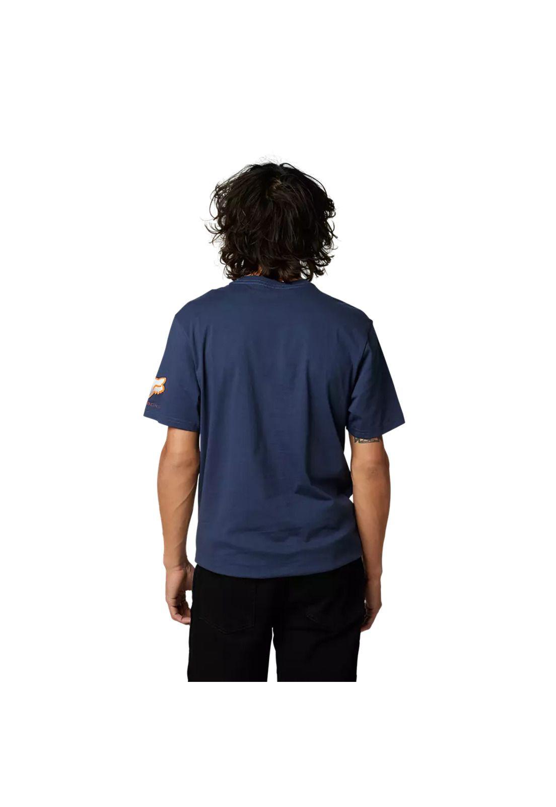 Polera Lifestyle Fgmnt Azul Fox-2