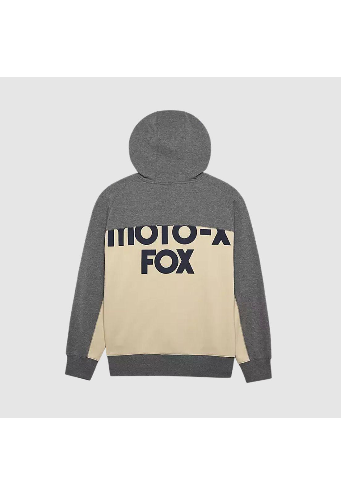 Poleron Lifestyle Moto-X Oversized Gris Fox-1