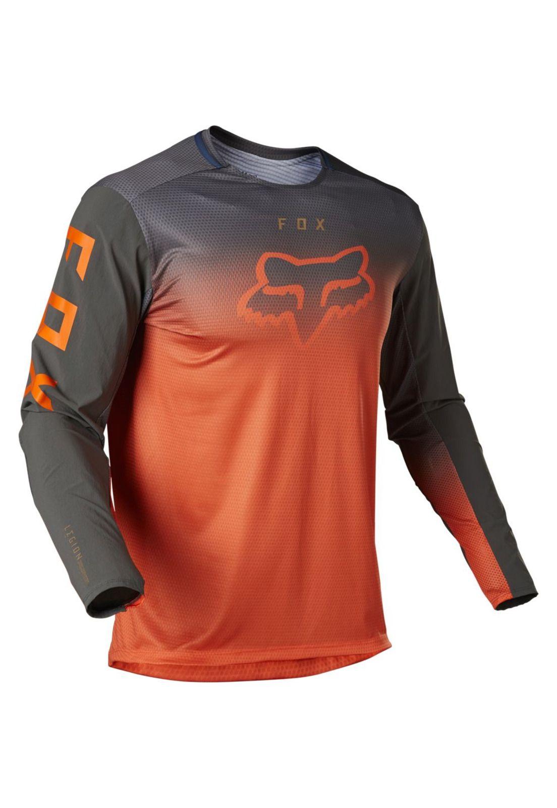 Polera Moto Legion Naranjo Fox-0