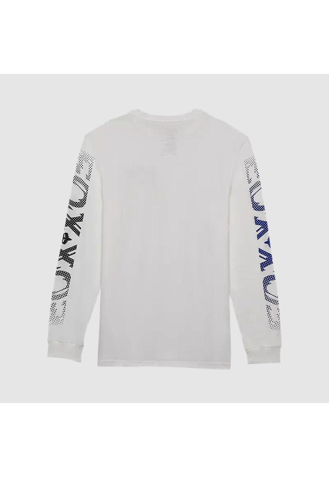 Polera Lifestyle Energy Premium Manga Larga Blanco Fox-1