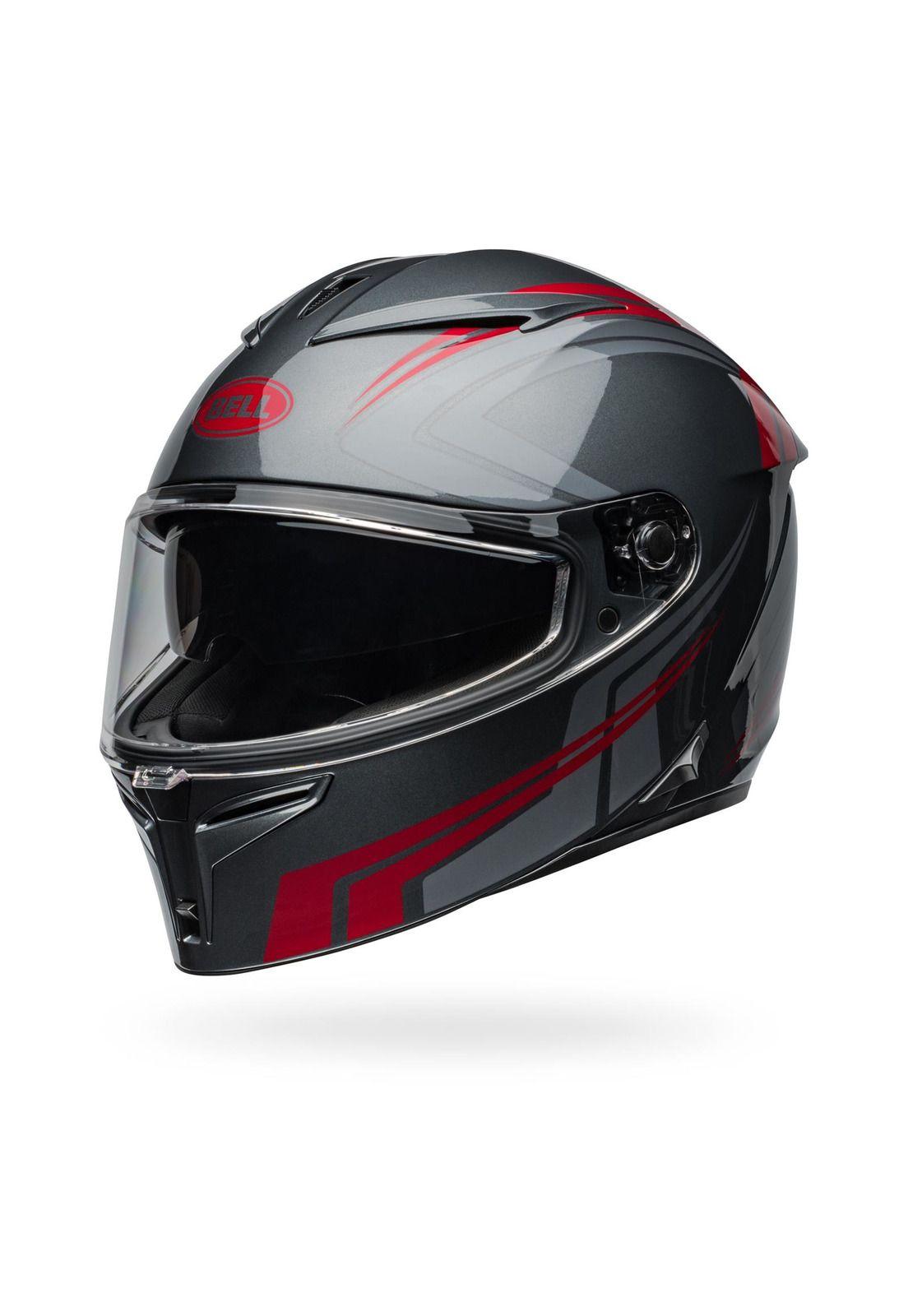 Casco Moto Calle Lithium Gris/Rojo Bell-0