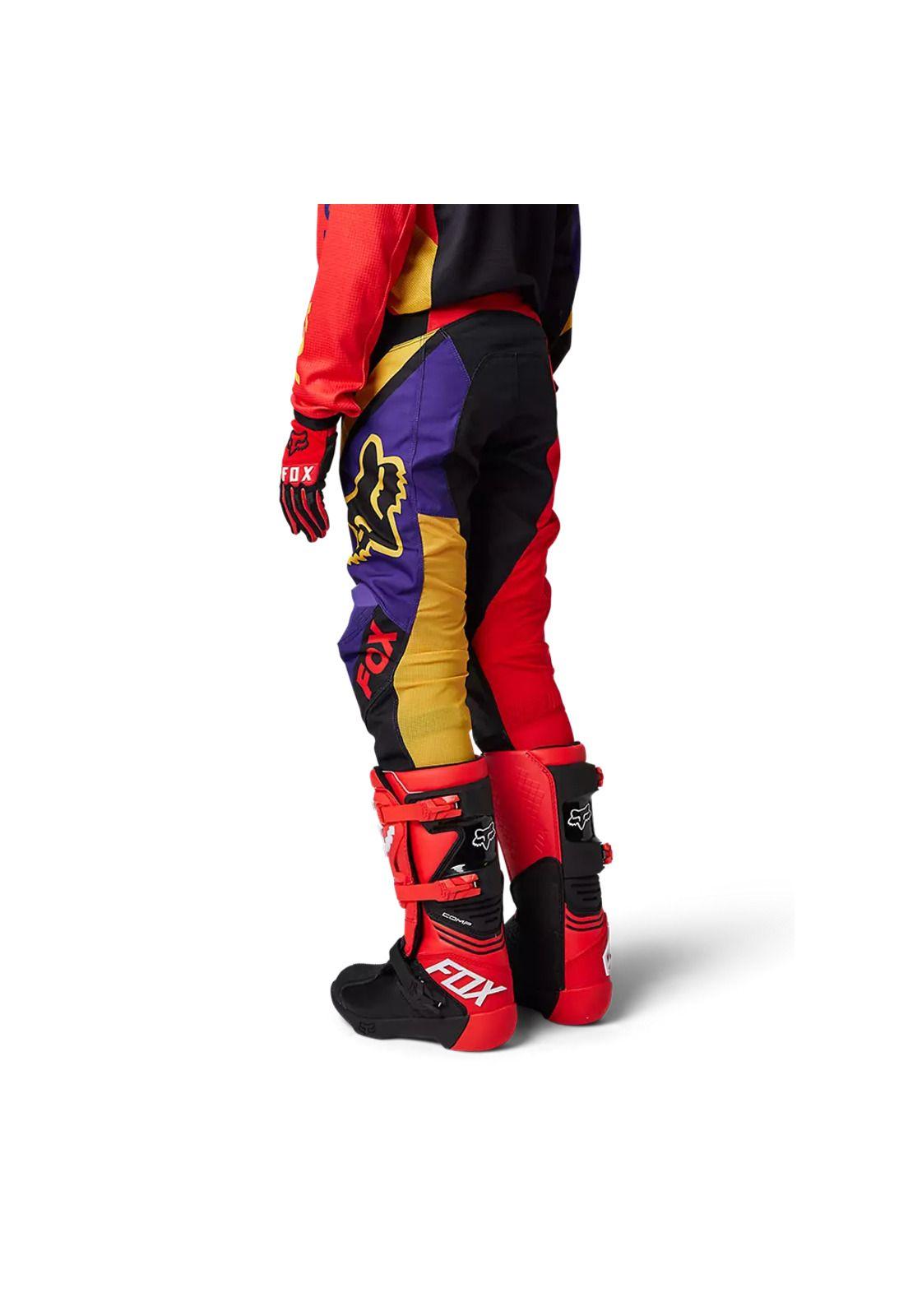 Pantalon Moto Niño Xpozr Rojo/Negro Fox-2